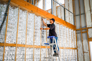 Worker remodeling home